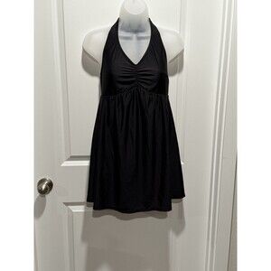 Old Navy Black Sundress Swimsuit Medium Women’s Swim Halter Swimwear M‎